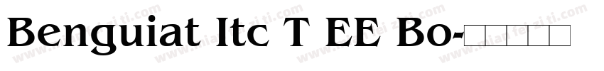 Benguiat Itc T EE Bo字体转换